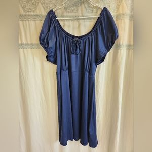 Navy blue skater girl style dress